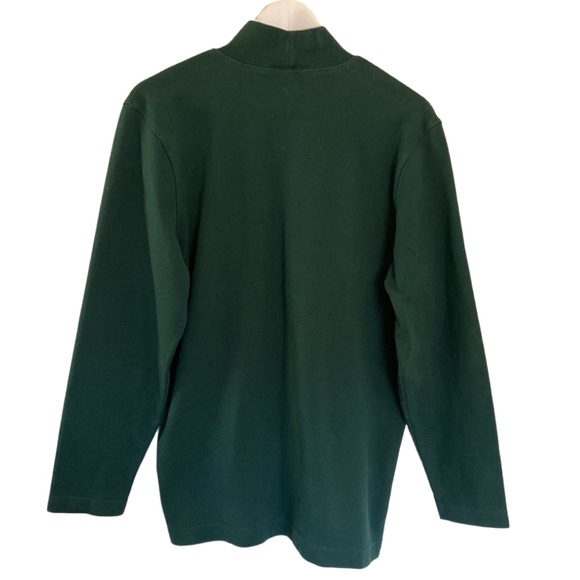 Marisa Christina Turtleneck 100% Cotton Solid Green Women’s Sweater Size XL - Picture 3 of 11